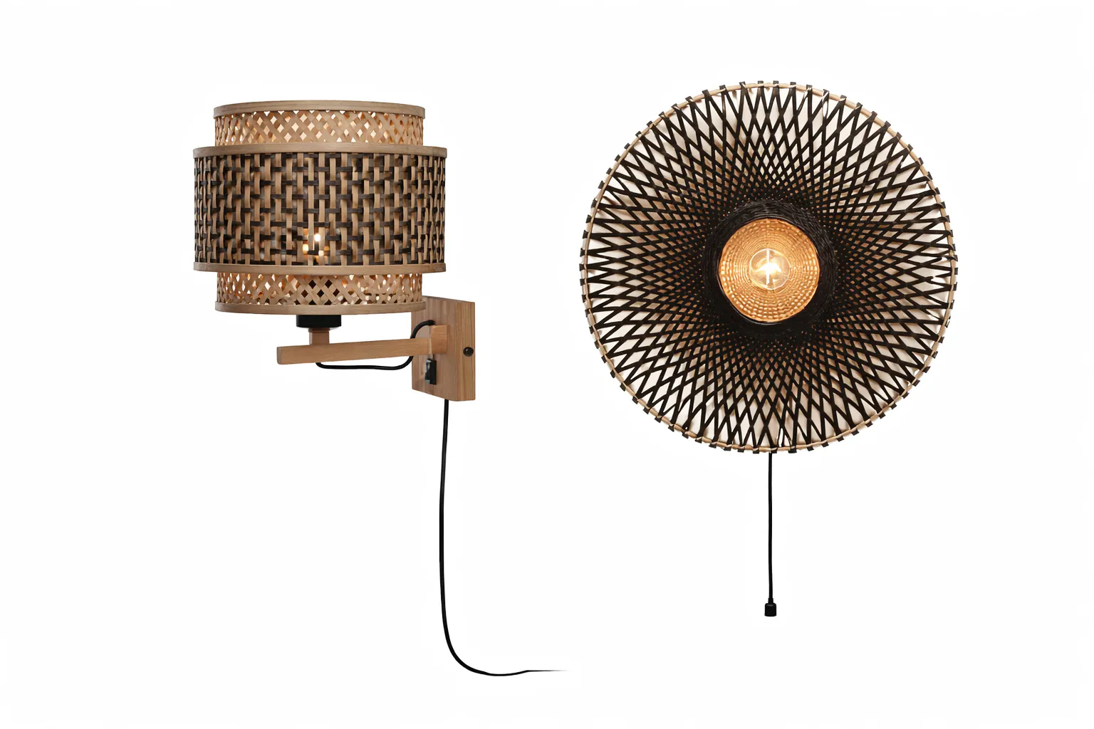 Bambus vegglamper