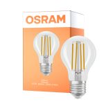 Osram Parathom Classic LED E27 Pære Filament Klar 6.5W 806lm - 822-827 Dim To Warm | Dimbar - Erstatter 60W