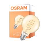 Osram Vintage 1906 LED E27 Globe Filament Twist Gull 8W 806lm - 922 Ekstra Varm Hvit | Beste Fargegjengivelse - Dimbar - Erstatter 60W