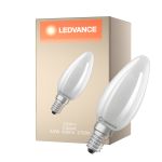 Ledvance LED Classic E14 Mignon Filament Matt 3.8W 806lm - 827 Ekstra Varm Hvit | Erstatter 60W