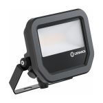 Ledvance LED Flomlys Aluminium Svart 8W 1100lm 100D - 830 Varm Hvit | IP66 - Symmetrisk