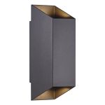 Nordlux Nico Veggbelysning Aluminium Svart Up & Down | IP54 - Egnet for 2x GU10