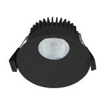 Nordlux Downlight Albric Aluminium Svart 8W 590lm 38D - 927 | 90mm - IP44 - Beste Fargegjengivelse - Dimbar