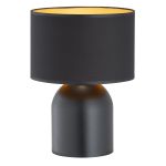Emibig Bordlampe Aspen Stål Svart | Egnet for 1x E27 - Max 15W