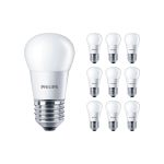 Fordelspakning 10x Philips Corepro LED Lustre E27 Ball matt 5W 470lm - 827 ekstra varm hvit | erstatter 40W