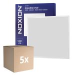 Fordelspakning 5x Noxion LED Panel Ecowhite V4.0 28W 3360lm - 830-840-865 CCT | 60x60cm - UGR <19 - Philips driver