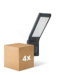 Fordelspakning 4x Steinel LED Flomlys XLED Home Antrasitt 10.5W 550lm - 830 Varm Hvit | IP44 - Bevegelsessensor - Symmetrisk