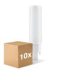 Fordelspakning 10x Ledvance Dulux-D LED 7W - 840 Kald Hvit | 4-Stift - Erstatter 18W