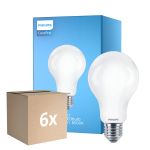 Fordelspakning 6x Philips Corepro LED Pære E27 Pære matt 13W 2000lm - 865 daglys | erstatter 120W