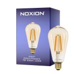 Noxion LED E27 Edison Filament Rav 7W 630lm - 822 Ekstra Varm Hvit | Dimbar - Erstatter 50W