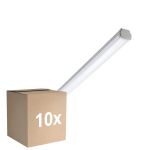 Fordelspakning 10x Philips LED Lyslister Vanntett WT060C 28W 3400lm - 840 Kald Hvit | 150cm - 1x Kabelgjennomføring