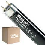Fordelspakning 25x Philips MASTER TL-D 36W - Blacklight Blå | 120cm