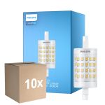 Fordelspakning 10x Philips CorePro LED R7S Linear 78mm Klar 7W 1000lm - 840 Kald Hvit | Erstatter 60W