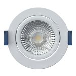 EcoDim Innfelt Spot Hvit 6W 450lm 60D 827- 860 Innstillbar Hvit | RGB - 85mm - Utskjæring 75mm - IP54 - Zigbee Dimbar