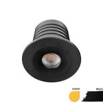 EcoDim Innfelt Spot Mini Svart 2.5W 155lm 30D - 827 Ekstra Varm Hvit | 35mm - Utskjæring 28mm - IP67 - Dimbar
