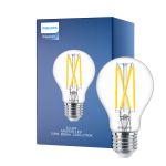 Philips Master LED E27 Pære Filament Klar 5.9W 806lm - 922-927 Dim To Warm | Beste Fargegjengivelse - Dimbar - Erstatter 60W