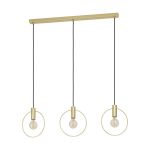 Eglo Pendel Lampe Manizales Stål Gull | IP20 - Egnet for 3x E27 
