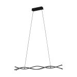 Eglo Pendel Lampe Lasana 3 Stål Aluminium Svart 11W 1500lm - 830 Varm Hvit | IP20