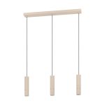 Eglo Pendel Lampe Caminia Stål Slipt 3x4.7W 3x345lm - 830 Varm Hvit | IP20 - Inkl. 3x GU10