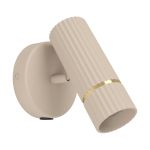 Eglo Veggbelysning Caminia Stål Slipt 4.7W 345lm - 830 Varm Hvit | IP20 - Inkl. 1x GU10
