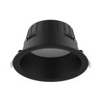 Noxion LED Downlight Hera Dyp Innfelt Svart 15W 1500lm 80D - 827-830-840 CCT | 176mm - Utskjæring 150mm