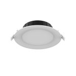 Noxion LED Downlight Hera Flat Innfelt Hvit 9W 900lm 80D - 827-830-840 CCT | 132mm - Utskjæring 120mm
