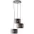 Brilliant Tyas Pendel Lampe Metall Svart Gull | 520mm - Egnet for 3x E27