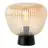 Brilliant Bordlampe Kaizen Glass Metall Svart Beige | 250mm - Egnet for 1x E27