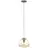 Brilliant Kaizen Pendel Lampe Glass Pendel Lampe Metall Svart Beige | 250mm - Egnet for 1x E27