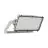 Ledvance LED Flomlys Max Radial 10 Aluminium Grå 600W 86000lm 10D - 730 Varm Hvit | IP66 - Symmetrisk