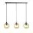Emibig Pendel Lampe Cosmo Stål Svart | Egnet for 3x E14 - Max 10W