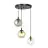 Emibig Pendel Lampe Cosmo Stål Svart | Egnet for 3x E14 - Max 10W