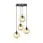 Emibig Pendel Lampe Cosmo Stål Svart | Egnet for 4x E14 - Max 10W