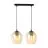 Emibig Pendel Lampe Istar Stål Svart | Egnet for 2x E27 - Max 10W