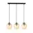 Emibig Pendel Lampe Istar Stål Svart | Egnet for 3x E27 - Max 10W