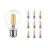 Fordelspakning 10x Noxion Lucent filament LED E27 Pære klar 7W 806lm - 827 ekstra varm hvit | dimbar - erstatter 60W