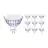 Fordelspakning 10x Philips Master Value LED Spot GU5.3 MR16 5.8W 450lm 36D - 927 ekstra varm hvit | beste fargegjengivelse - dimbar - erstatter 35W
