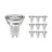 Fordelspakning 10x Noxion Lucent LED spot GU10 PAR16 4.8W 450lm 36D - 840 kald hvit | erstatter 65W