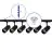 Bright Choice Komplet set 1-Fase Rail 2 Meter Svart | incl. 6x Spot + GU10 2700K 3W Dimbar + Endestykke, Strömkontakt og I-Koblingsstykke