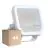 Fordelspakning 4x Ledvance LED Flomlys Aluminium Hvit 17W 2400lm 100D - 840 Kald Hvit | IP66 - Symmetrisk