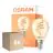 Fordelspakning 6x Osram Vintage 1906 LED Classic Slim E14 Pære Filament Gull 4.9W 470lm - 922 Ekstra Varm Hvit | Beste Fargegjengivelse - Dimbar - Erstatter 40W