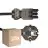 Fordelspakning 25x Noxion GST-Kompatibel Strømforsyningskabel - Female + Schuko Europlug - Svart 5m - 3 pole 0.75mm2