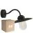 Fordelspakning 6x Nordlux Luxe Veggbelysning Metall Svart | Egnet for E27