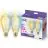 Dobbeltpakke 2x WiZ Smart LED E27 Edison Filament Gull 7W 640lm | Beste Fargegjengivelse - Dimbar - Erstatter 50W