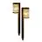 Dobbeltpakke 2x Interlight Pigg Lys Solar Hage Lantern Svart 1W 40lm - 830 Varm Hvit | incl. Batteri