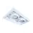 Noxion Innfelt Spot Trimless Pro 2x AR111 Vippbar Hvit | Utskjæring 314x164mm - G53 sokkel