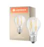 Ledvance Classic LED E27 Pære Filament Klar 7.5W 1055lm - 827 Ekstra Varm Hvit | Erstatter 75W