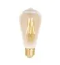 WiZ Smart LED E27 Edison Filament Rav 6.5W 720lm - 820-845 Innstillbar Hvit | Dimbar - Erstatter 50W