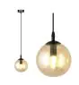 Emibig Pendel Lampe Cosmo Stål Svart | Egnet for 1x E14 - Max 10W