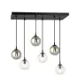 Emibig Pendel Lampe Cosmo Stål Svart | Egnet for 6x E14 - Max 10W